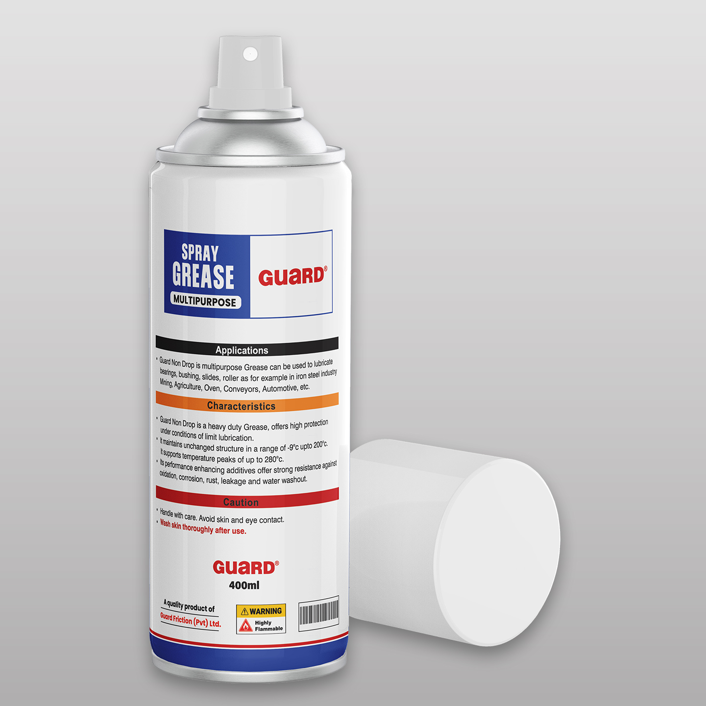 GUARD Multipurpose Spray Grease Can 400ml