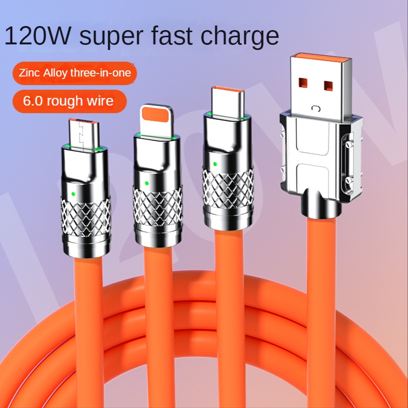 3in1 Orange, 3in1 Red, Micro USB 3600, C Type, Black Fiber C Type, 4in1 Black Cable | Ultra High-Speed Charging & Data Cables | Durable & Safe Power Cord price in Pakistan