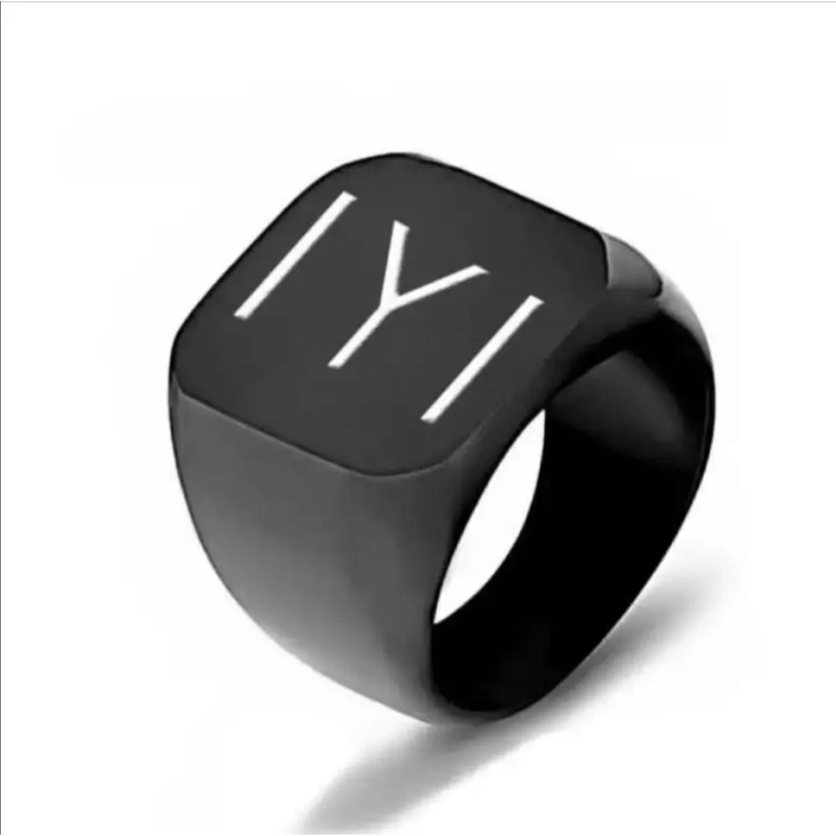 Order Studio Presenting New Trending Ertugrul Black Titanium Ring For Men