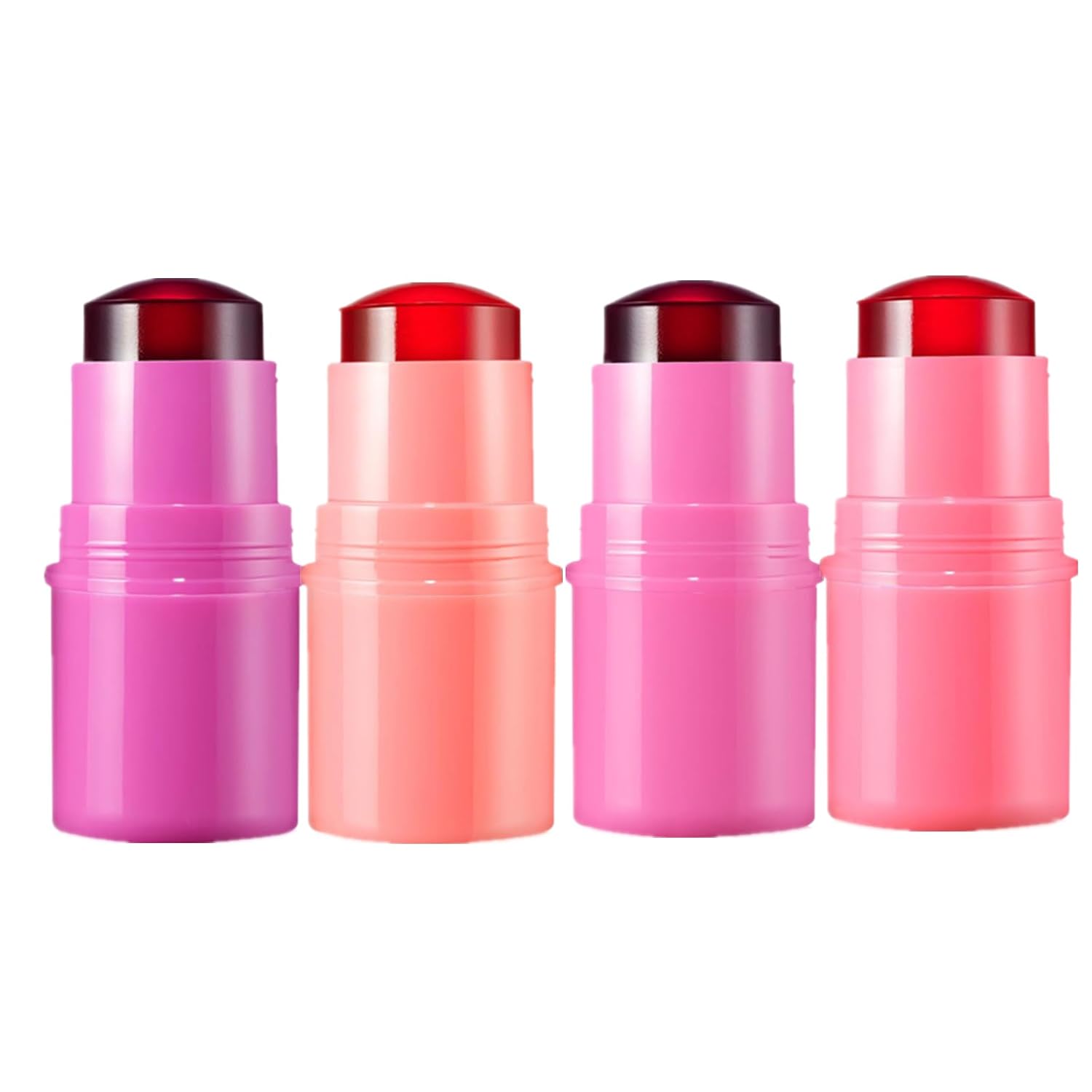 1 Pc Jelly Blush Stick, Makeup Lip Cheek, Blush Stick Jelly, Makeup Cooling Water Jelly Tint, Suitable for Eyes, Cheeks and Lips, for Girls and Women (Random)