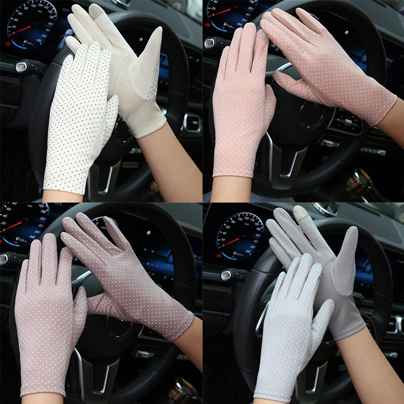 HOT】 Summer Sunblock Driver Gloves UV Protection Driving Gloves