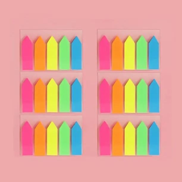 Color Sticky Flags Colorful Sticky Arrow Flags, Page Markers Index Tabs, Neon Bright ...