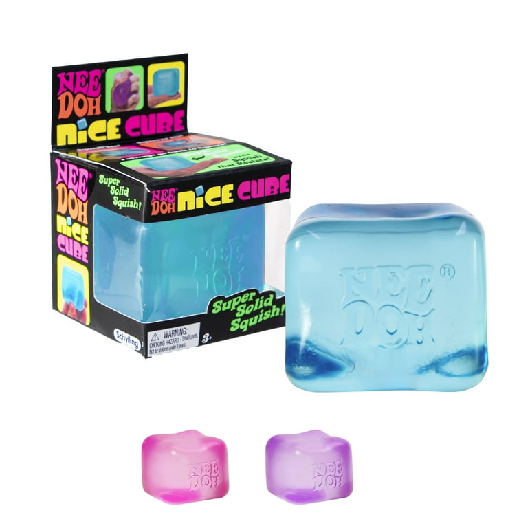 1pc Glitter/Plain/Marble Ice Cube Stress Cube Squishy Stress Balls for Adults Kids Fidget Toy for Your Best Mellow and Chill