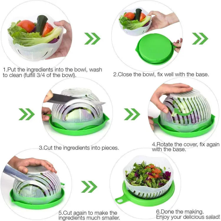 0743 Salad Cutter Bowl Upgraded - Clicks To Cart
