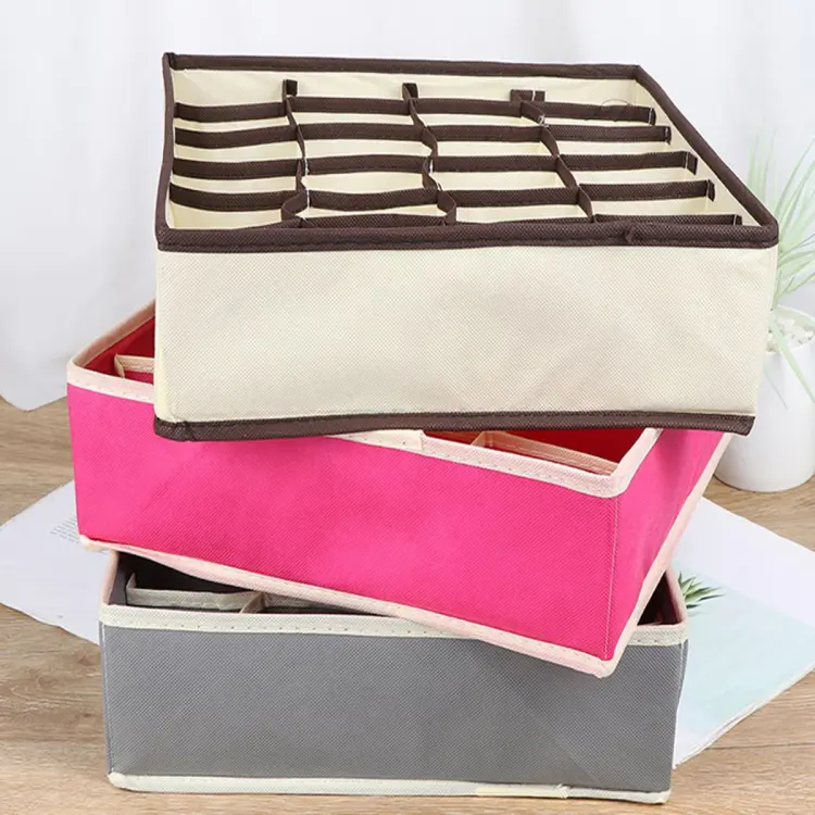 Bra Storage Boxes Underwear Clothes Organizer Drawer Nylon Divider