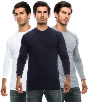 plain cotton long sleeve t shirts