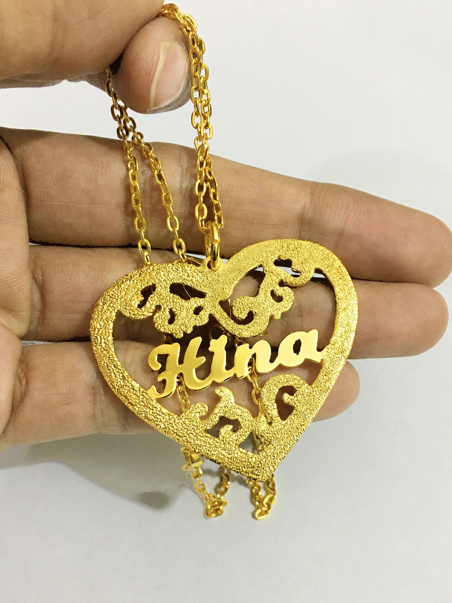 hina name pendant