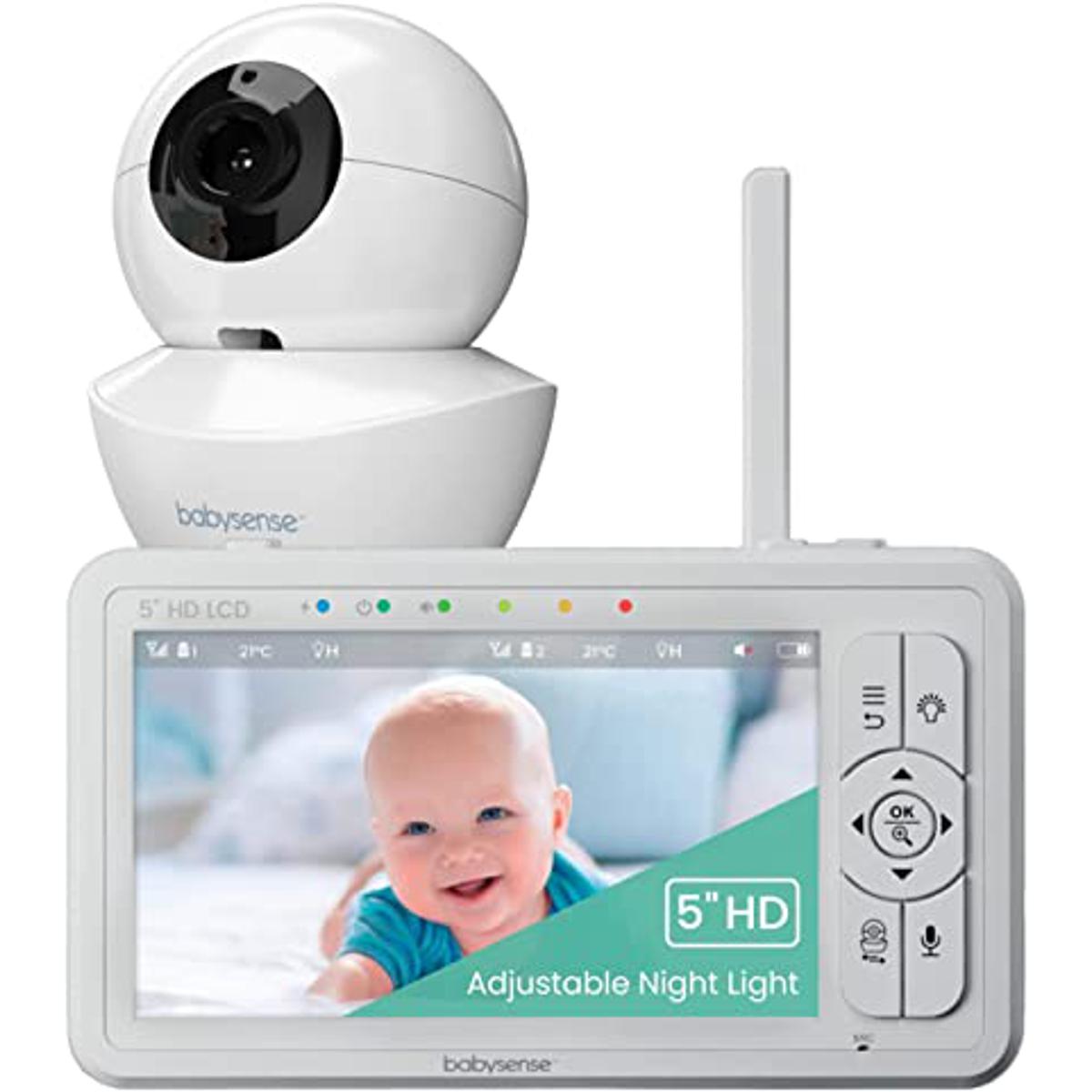 Babysense HD Split Screen Video Baby Monitor, 5