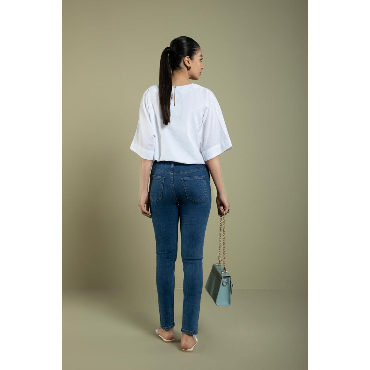 Kimono Seersucker Top