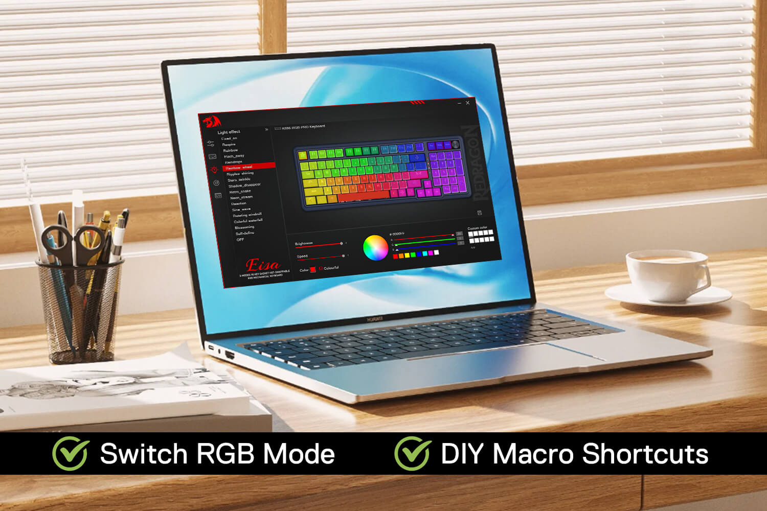 Redragon K686 EISA MAX 98 Keys Wireless Gasket RGB Gaming Keyboard 3-Mode Hot-Swap Socket, Dedicated Knob Control & Custom Linear Switch 24 0a3e0b7f21aa532c7da93bb49ffbbdc4