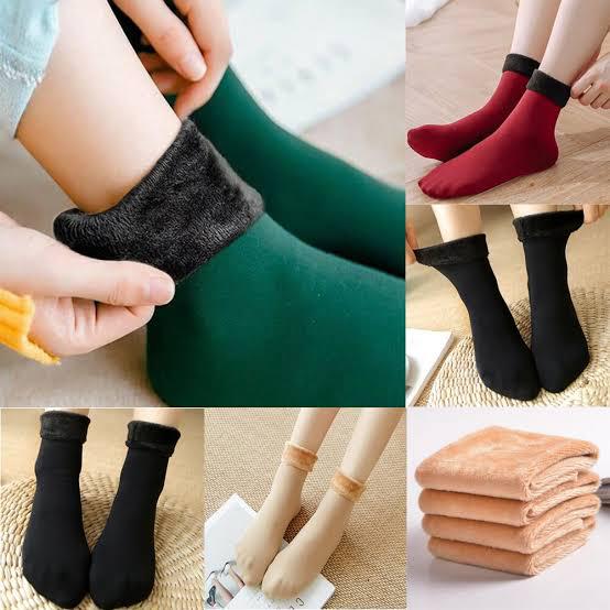 Women’s Winter Warm Fleece Socks - Soft, Thick, Elastic Velvet Boot & Sleeping Socks, Cold-Resistant