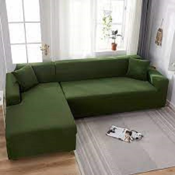 L Shape Jersey Sofa Covers 6 Seater (3+3) 2 Pieces and 7 Seater (3+4) 2