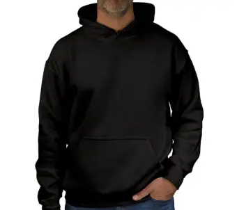simple black hoodie