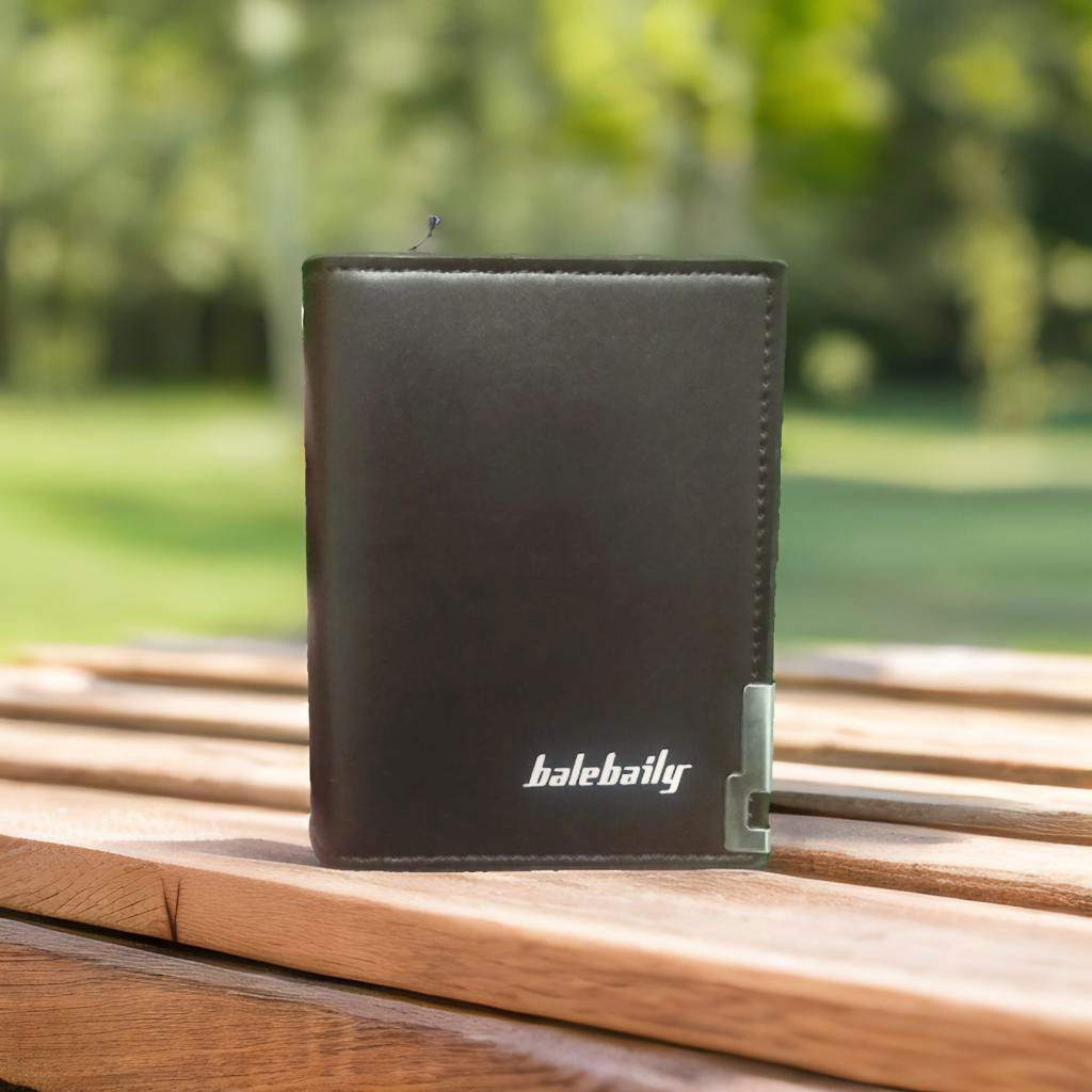 Elegant Balebaily Short Zipper Coin Purse – High Quality PU Leather Wallet