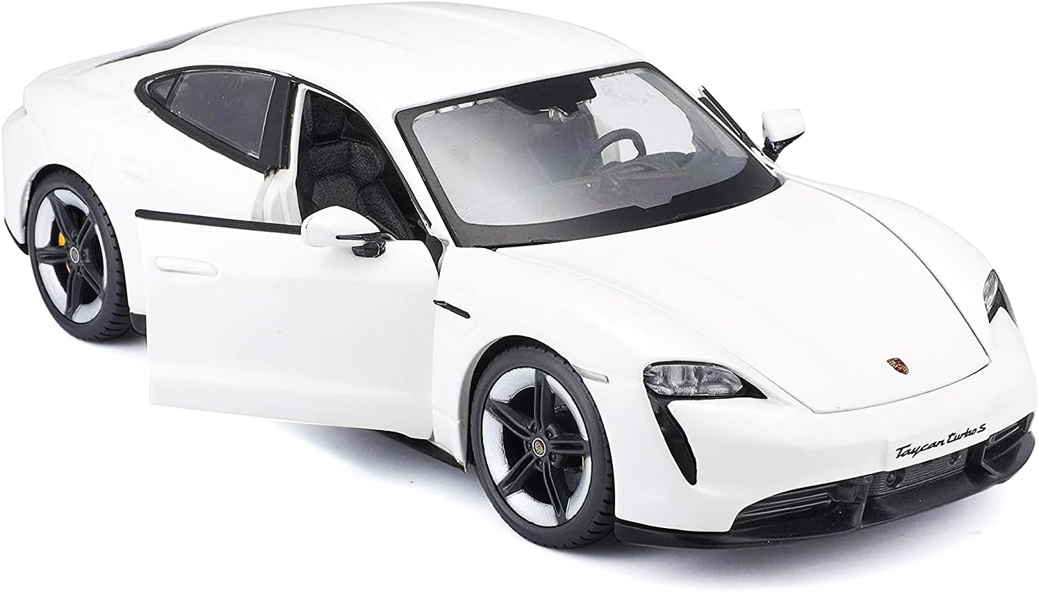 Bburago 1:24 scale Porsche Taycan Turbo S Officially licensed White Sports Car Die Cast Vehicles Collectible Model Car Toys view 7