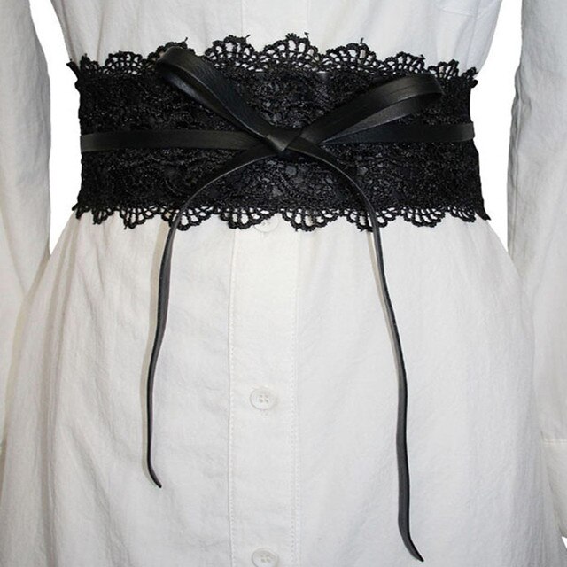 Lace Black Belts For Women Dress Belt 