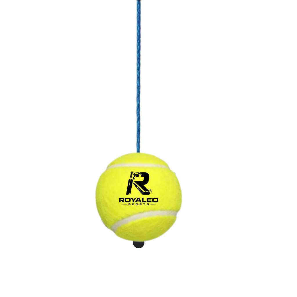 CRICKET Tennis Training Ball with Rope Hanging Tennis ball – Premium Solo Rebound Practice Trainer for Beginners, Kids & Players  Portable Swing Skill Builder  rassi wala ball
