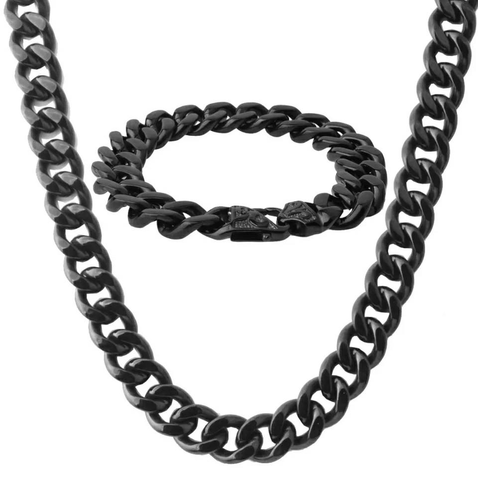 Best Qualtiy Black Chain & Bracelet For Men and Boys