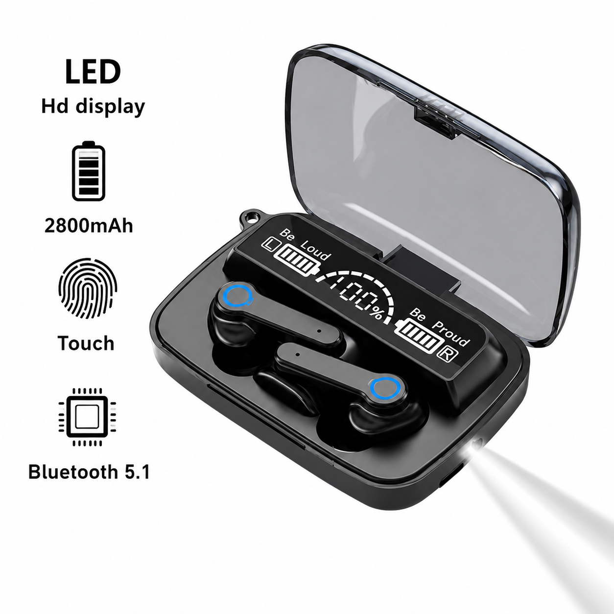 M19 TWS True Wireless Earbuds with Rich Bass Performance