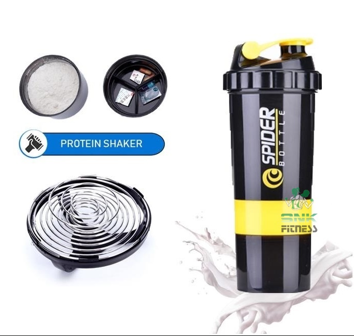 SPIDER BOTTLE Gym Shaker/Water Bottles for Gym PROTEIN & MULTI PURPOSE SHAKER  Bottle 500ml