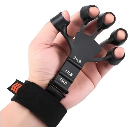 Finger Gripper - Guitar Finger Exerciser Hand Strengthener Hand Trainer - Hand Gripper - Exercise Tool - Silicone Made Strong Body Building - Grip training equipment