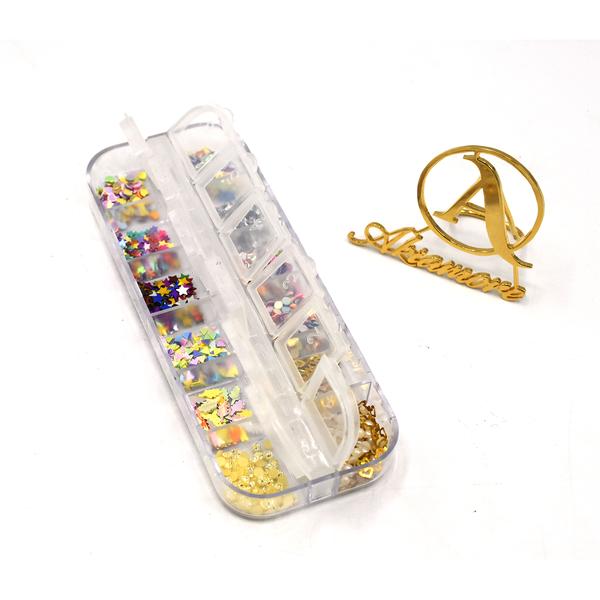 6 boxes/setvLaser Mixed Nail Glitter Powder Sequins Shinning Colorful Nail Flakes 3d Charm Dust For Nail Art Decorations