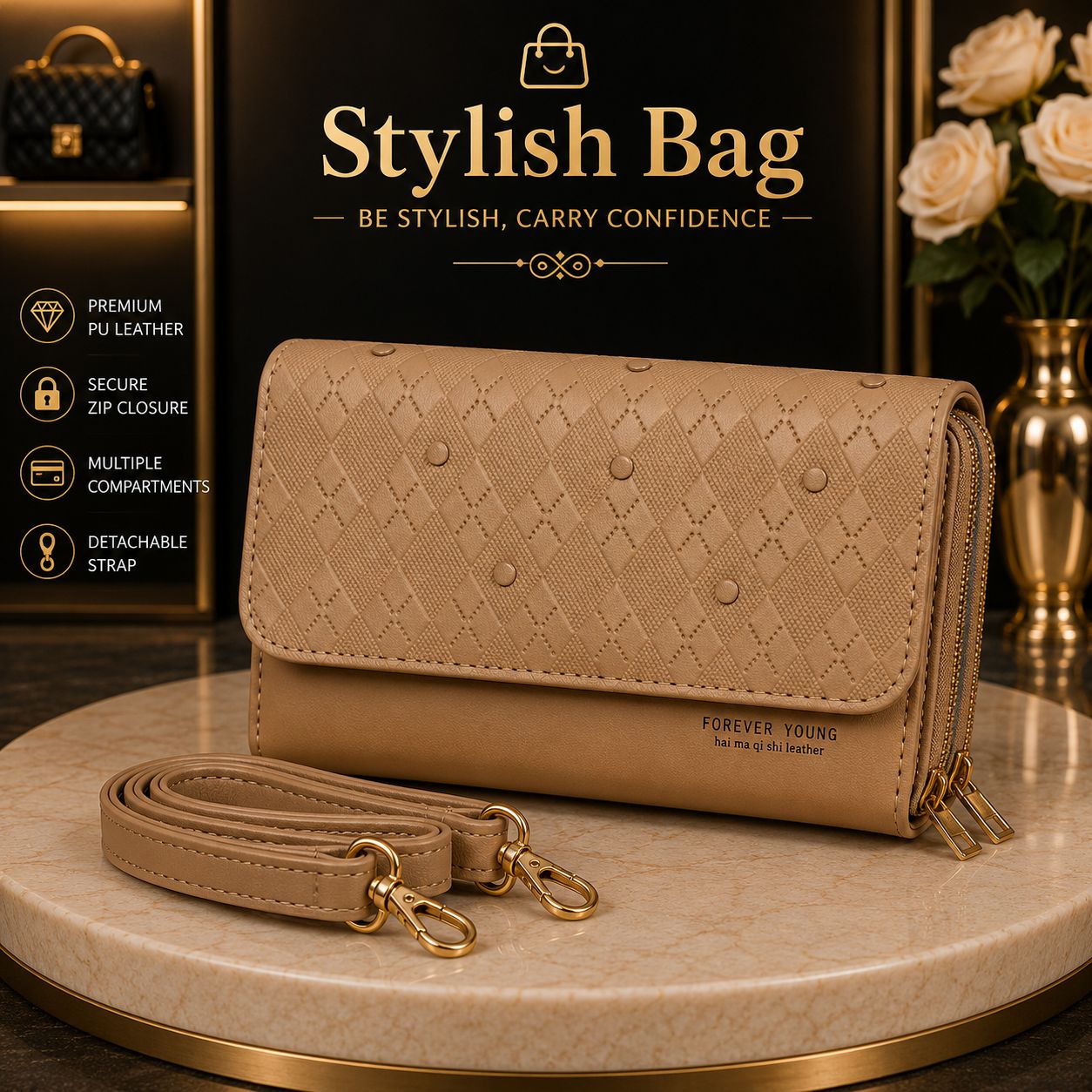 Stylish Mall_  Women Phone Bags Small Shoulder Handbag Crossbody Messenger Bags Ladies Coin Purse Money Wallet Card Holder lady pouch cluthes bag Wallet For Girls