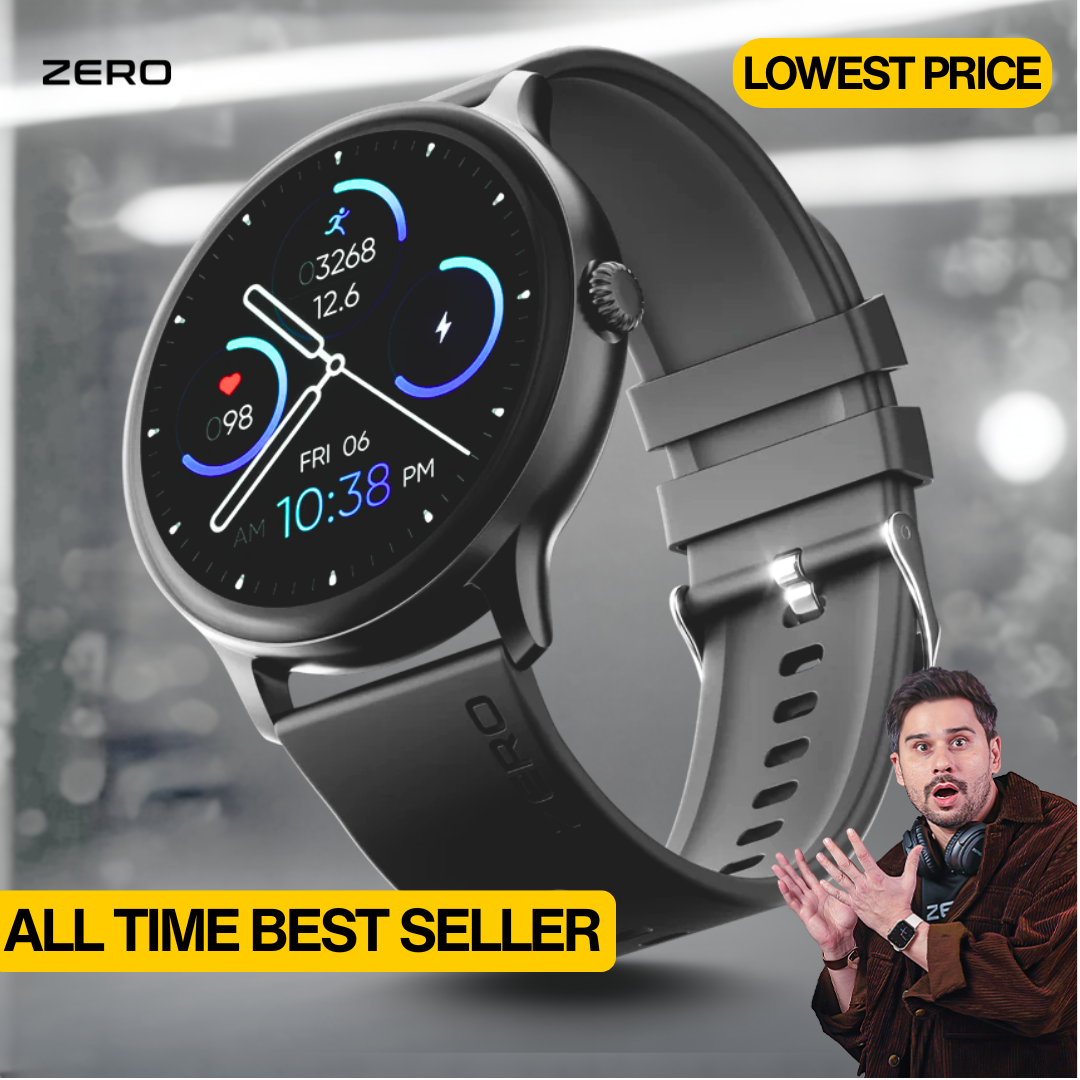 Zero®  Luna Smart Watch | 1.39” TFT Display, Calling, 100+ Watch Faces | IP67 Waterproof, SpO2 & Heart Rate Monitor | Best Price Smartwatch for Men & Women, IOS & Android