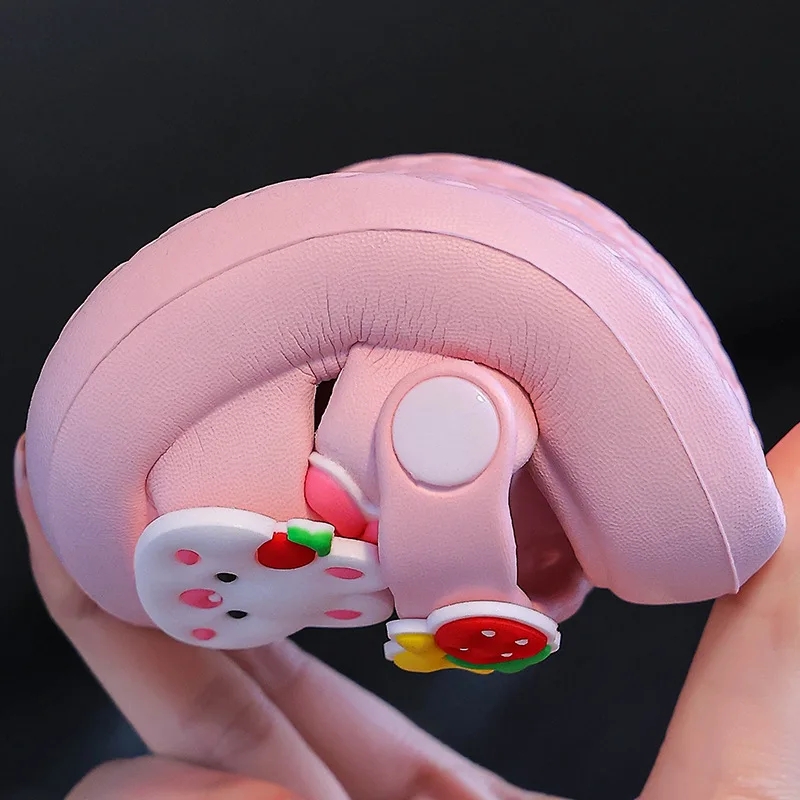 9 Month to 6 Year Children Slippers Summer Baby New Cute Rabbit Soft Sole Sandals Indoor Soft Anti Slip Girl Sandals Hole Shoes Kids Beach Shoes