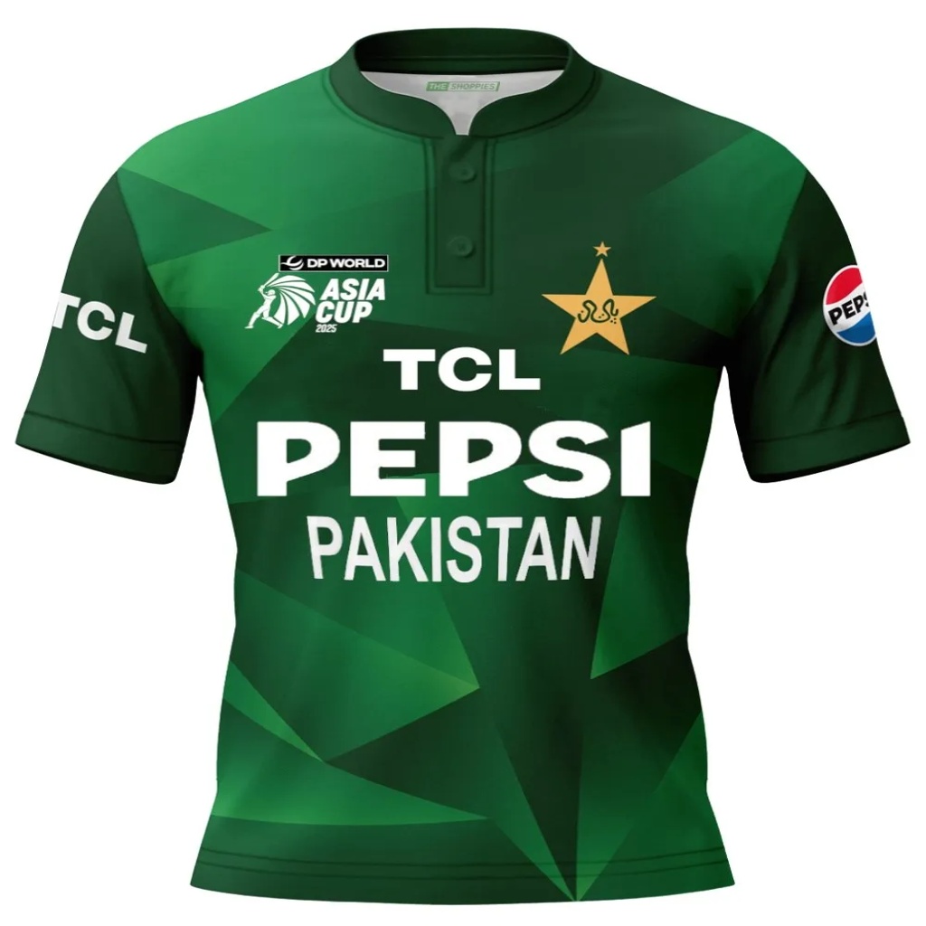 Pakistan Asia Cup 2025 Full Sleeves Cricket Jersey – Support Team Pakistan with Stylish Green T-Shirt | Men’s & Youth Fan Edition | Comfortable Casual Sportswear for Match Day & Everyday Wear