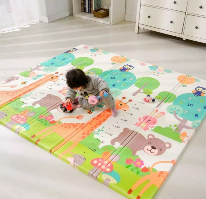 Baby Play Mat, Large Baby Crawling Mat Foam Reversible,Baby Care Playmat for Infants, Toddlers, Kids Indoor Outdoor Use