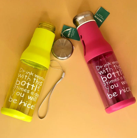 Sports Accessories Univercity Water Bottle College Water Bottle Plastic Water Bottle Nice Design Bottles For Girls - 1Pc