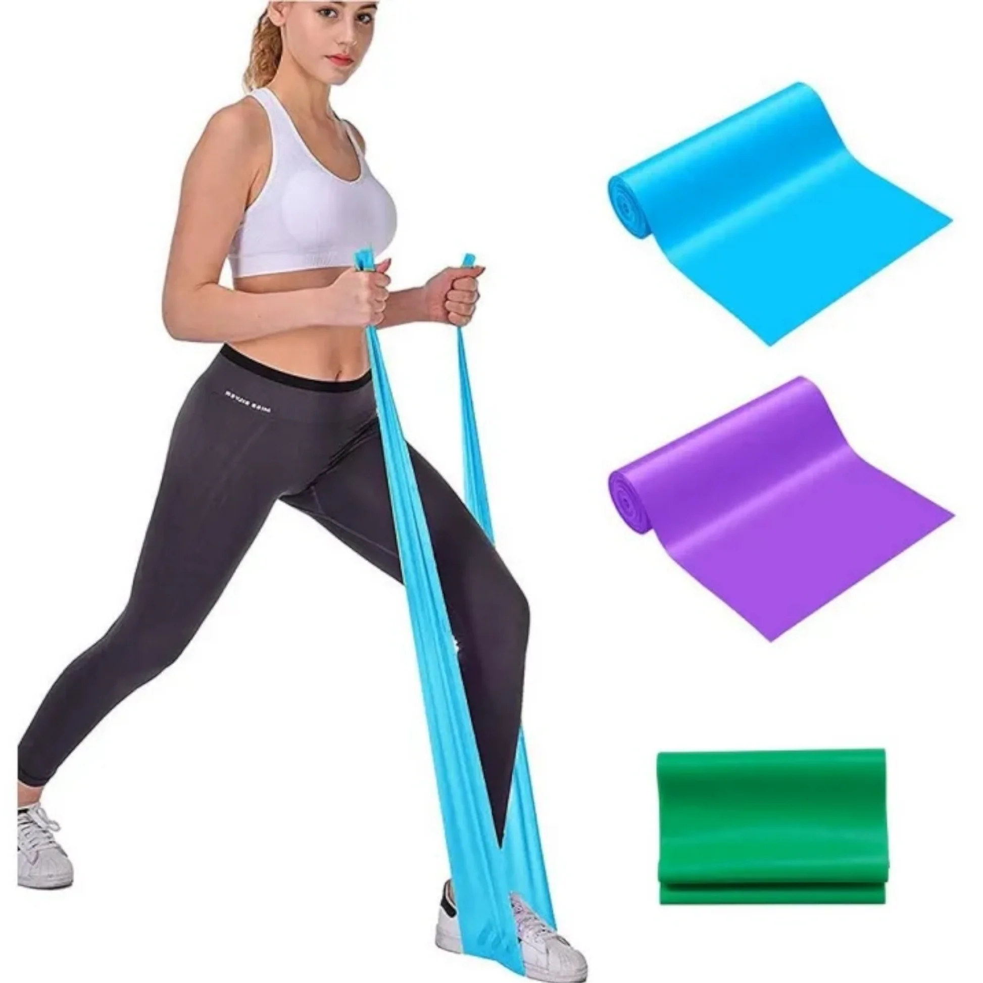 Fitness Band Unisex Yoga Sports Elastic Expander Resistance Bands Elasticas Pull Rope Crossfit Bodybuildiing - 1 Piece Random Color