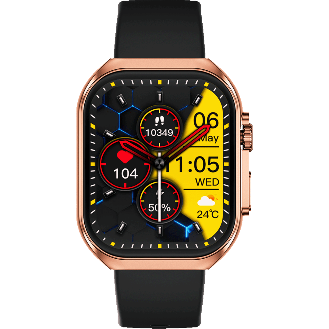 Zero® Delta Smartwatch | Ultra 2.04” AMOLED Display, Bluetooth Calling, IP67 Waterproof | Best Price Smart Watch for Men, Women, iOS & Android Users