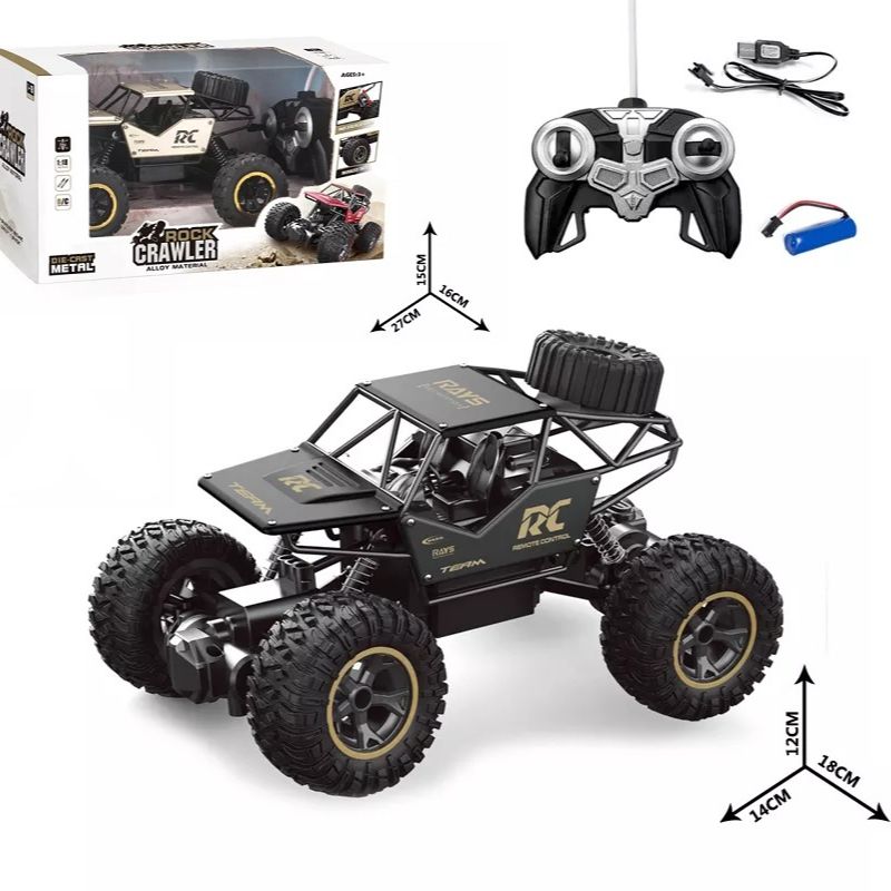 Rock Crawler Off Road RC Remote Control Car Chargeable Full Metal Body