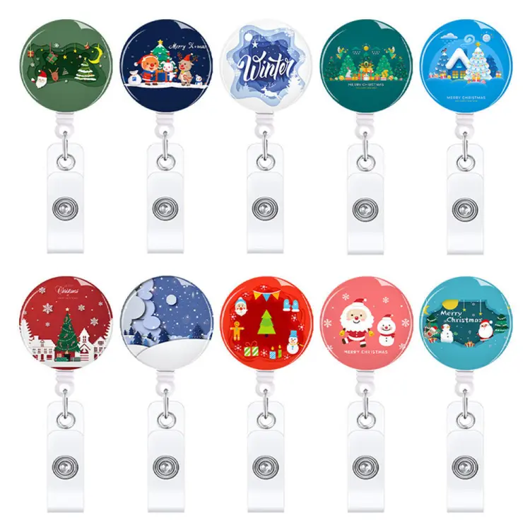 Badge Holder Accessories Student ID Card Holder Christmas