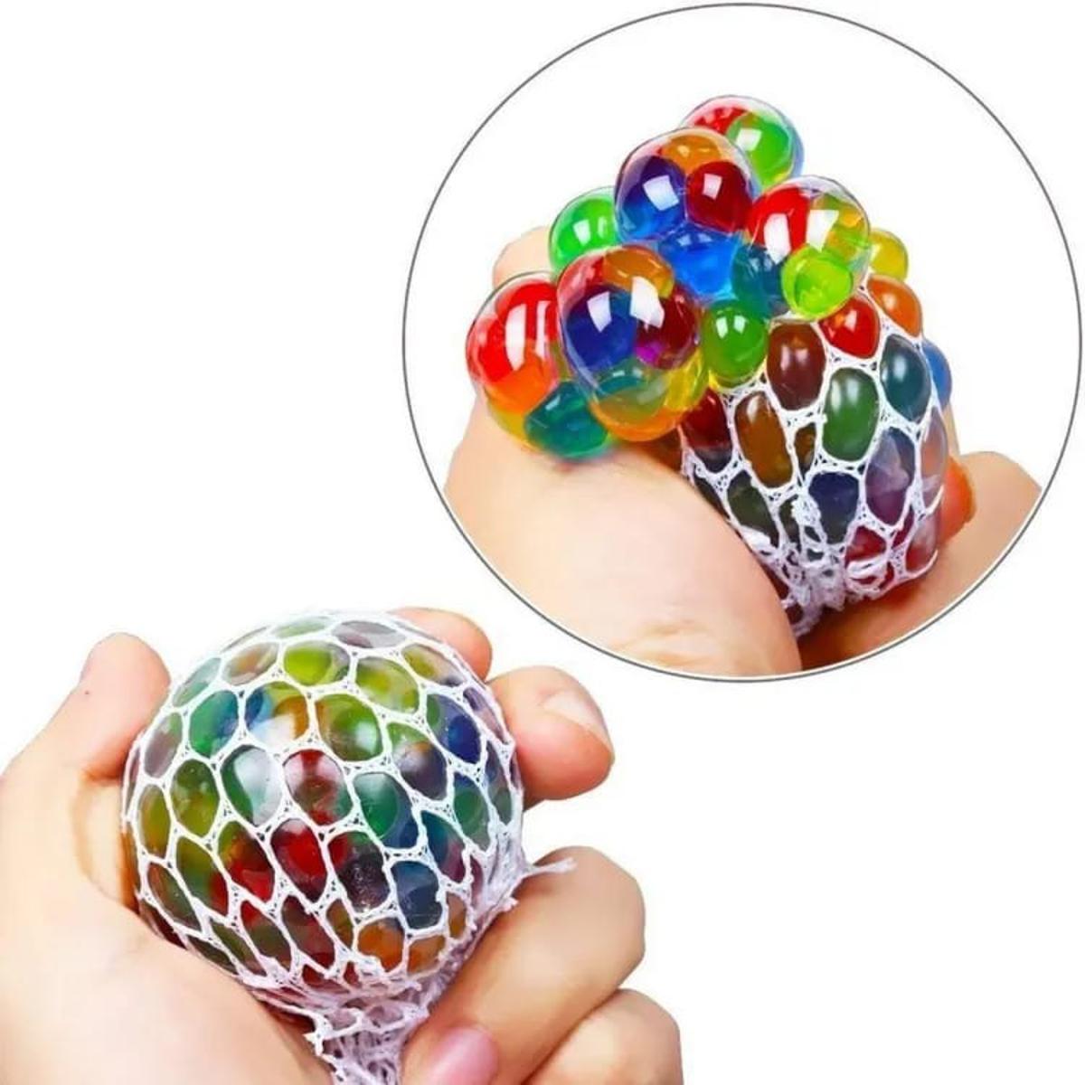 Magic Colour Changeable Grape Mesh Squish Ball Stress Release Playing Toy