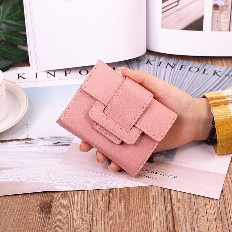 Stylish Slim Small Wallet for Women - Compact, Durable with Card Slots