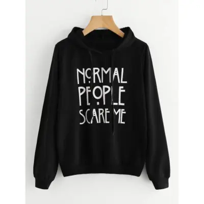 Normal people scare me on sale hoodie