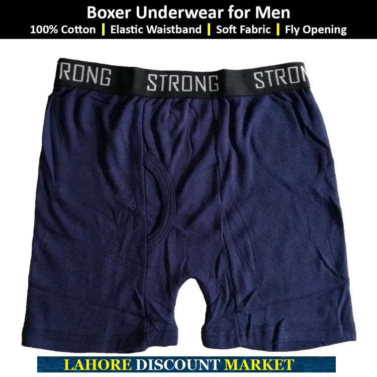 STRONG COMBED COTTON BOXER SHORTS FOR MEN BREATHABLE AND COMFORT QUALITY