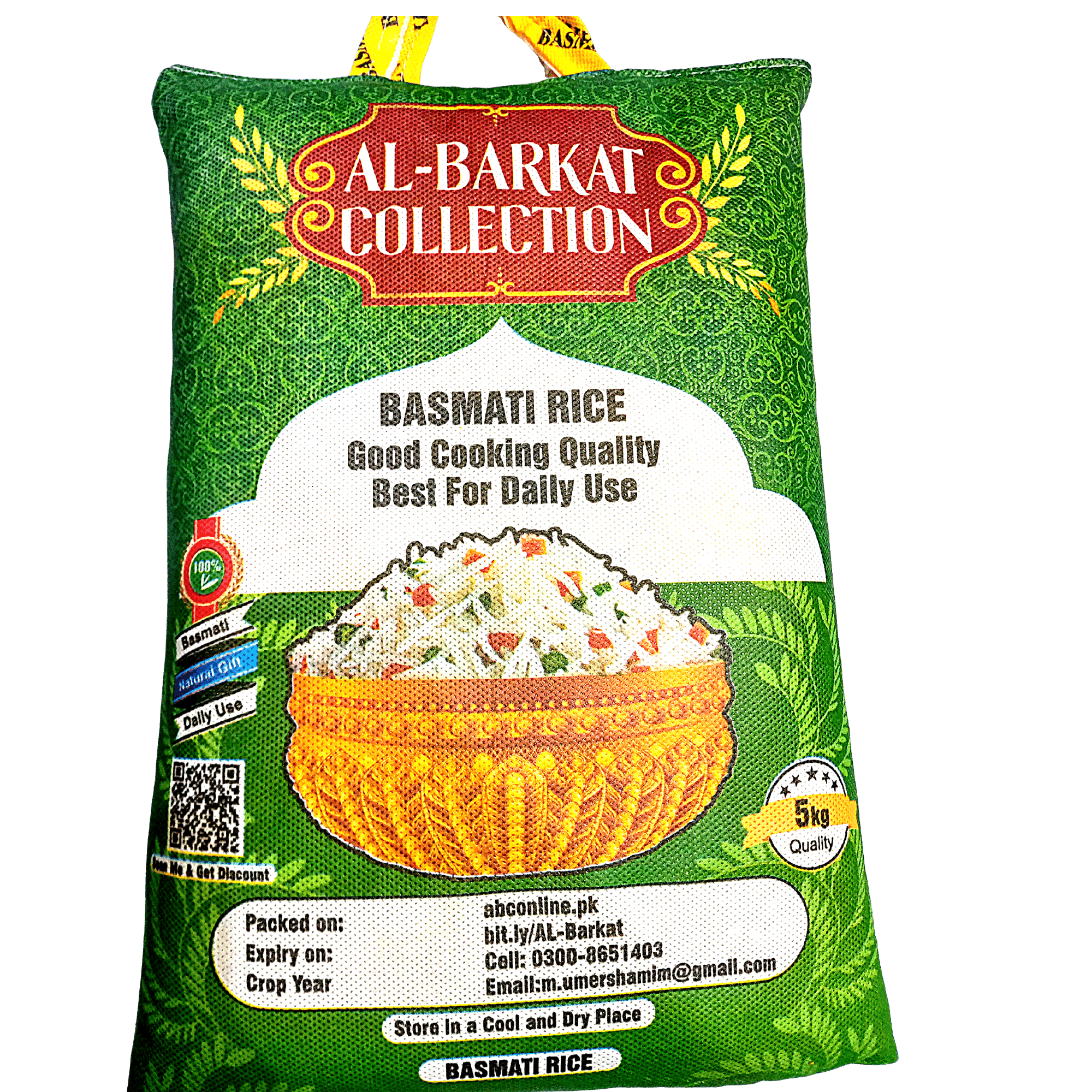 Basmati Rice for Daily Use - Pack Of 5Kg | Daraz.pk