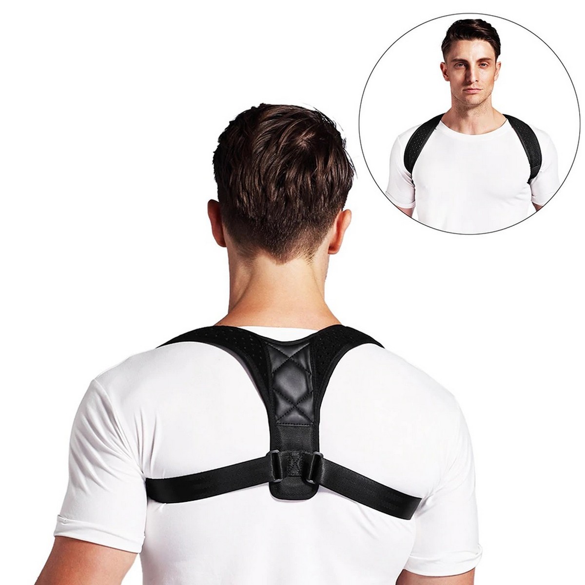 Top quality adjustable back shoulder support belt new posture corrector belt for men and women