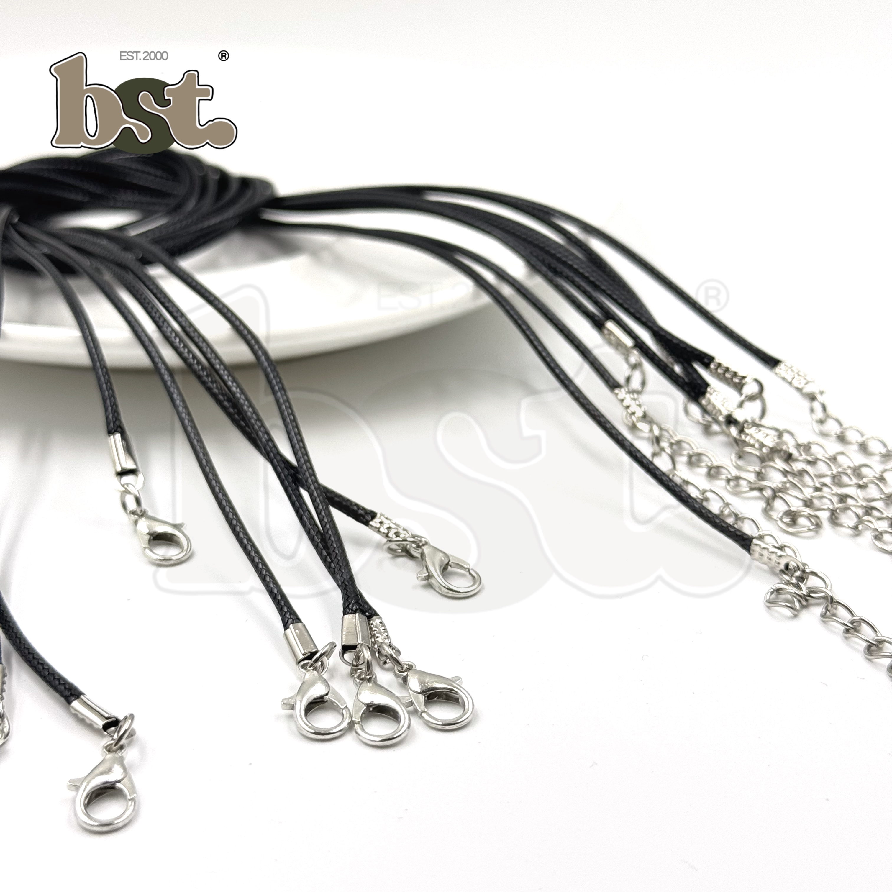 5/10/50pcs Premium Leather Necklace Cord with Clasps Leather Cords for Pendants DIY Beads by BST