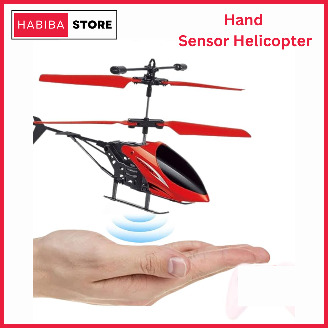 Dynamic Motion Sensing Helicopter Toy - 2 in 1 Hand Sensor & Remote Control Rechargeable Helicopter Toy for Kids – USB Charging Induction Aircraft, Durable Flying RC Helicopter Drone