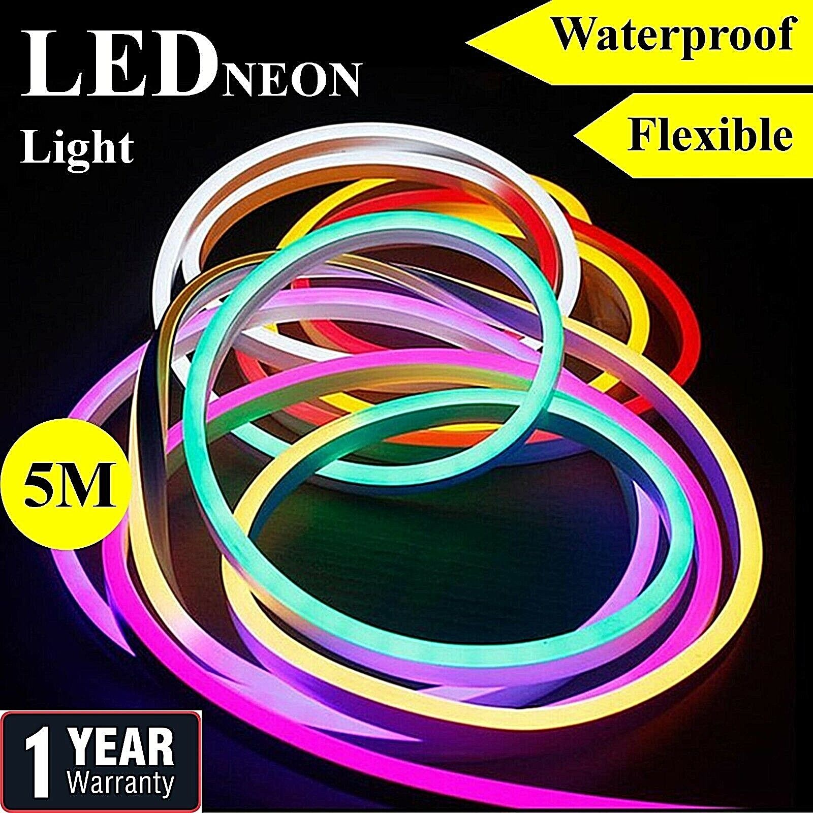 Neon Lights For Room - Led Strip Light - 1 Meter Lights For Gaming Room - Lights For Mirror - Night Light - Lights For Room Decoration - Flexible Neon Light