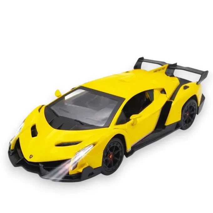 Colourful Minds Rechargeable Remote Control Car for Kids | High Speed Racing Chargeable RC Car with Flashing Lights | 2.4GHz Remote | Indoor & Outdoor Toy Car for Boys & Girls | Best Gift for Birthday, Eid, Parties & Toy Lovers