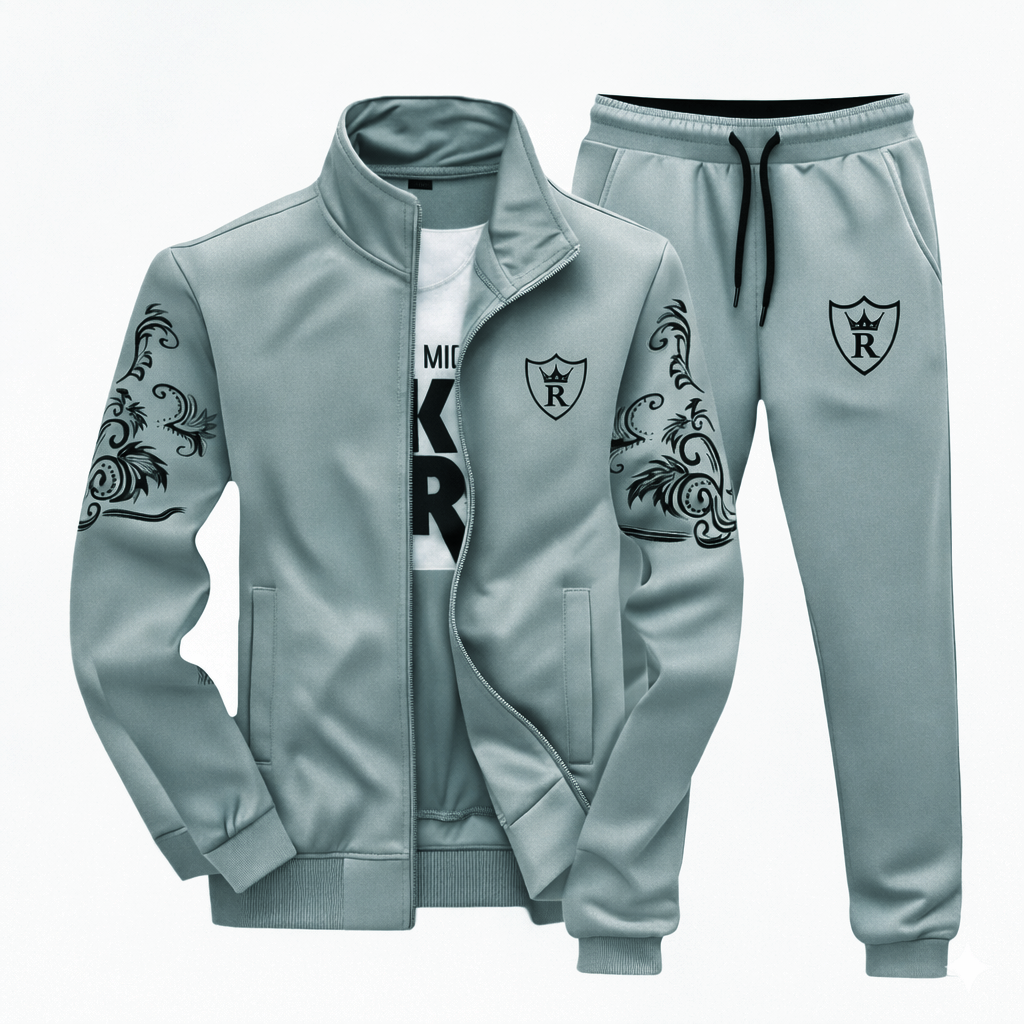 Richman Men's Tracksuit Set Full Zip Long Sleeve Jogging and Gym Wear