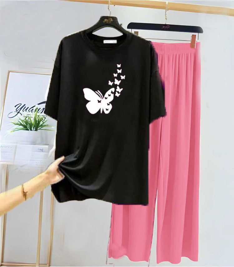 Heart Butterfly Suits For Women And Girls Short Sleeve Tee and multicolorFlapper