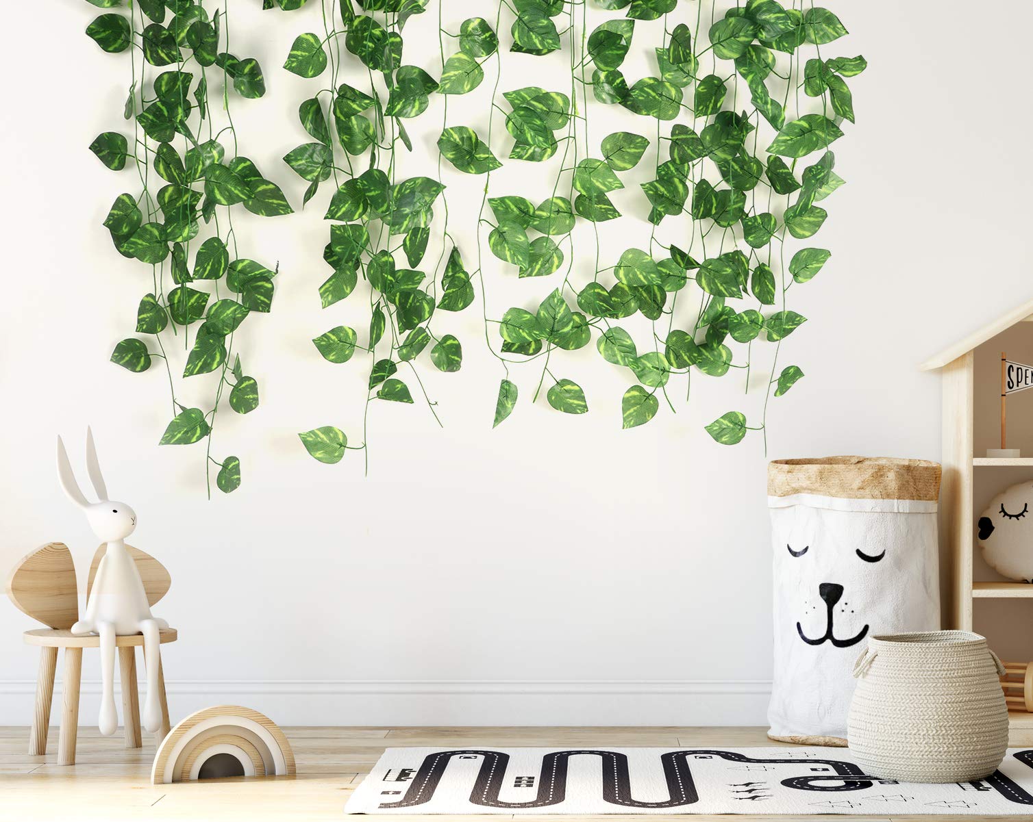 7 Feet Long Artificial Money Plant Leaf Bail Garland For Home, Office, Room Decoration