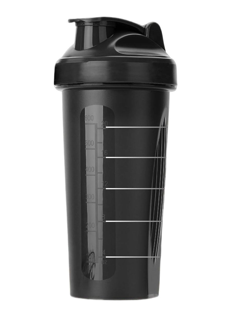RESPAWN Gym Protein Shaker Blender Water Bottle For Body Builders & Fitness Exercise, Running, Hydration with Extra Supplement and Pill Capsule Storage BPA Free Plastic Easy Grip Leak Proof - Multicolor